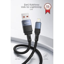 Torima Şarj Kablosu Usb to Lightning Data Kablo U18 Siyah