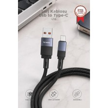 Torima Şarj Kablosu Usb to Type-C Data Kablo U18 Siyah
