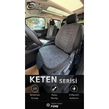 Mısırlı Grup Toyota Corolla Cross (2022-2026) Ön ve Arka Koltuk Terletmez Dolgulu Keten Koltuk Minder / Kılıf Set