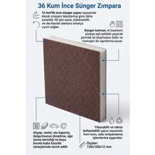 Uniflex 36 Kum Sünger Zımpara 120X100X12 mm Ince Esnek Aşındırıcı Takoz