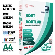 Karakutu Yayınları 2027 YKS-AYT MEBİ-OGM Dört Dörtlük Türk Dili Edebiyatı Pekiştirme Testi Soru Bankası BASKI ÜCRETİ