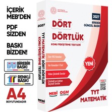 Karakutu Yayınları 2027 YKS-TYT MEBİ-OGM Dört Dörtlük Matematik Pekiştirme Testi A4 Renkli Soru Bankası BASKI ÜCRETİ