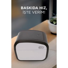 Torima Termal Yazıcı Adisyon Fiş Barkod Etiket Pazaryerleri Uyumlu TLP-423X Siyah