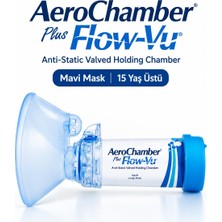 Aerochamber Mavı Mask 15 Yas Ustu
