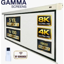Marvielle Yüksek Çözünürlüklü 200X200 cm Elektrikli - Projeksiyon Perdesi