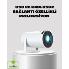 Marvielle Kablosuz Full Hd Ev Sinema Projeksiyonu, 160 Ansı Lümen, Yüksek Görüntü Kalitesi - Projeksiyon Perdesi