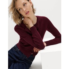 Marks & Spencer Air-Yarn Bisiklet Yaka Kısa Hırka
