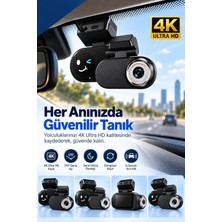 Mobixom CK01 4K Ultra Hd Wi‑fi Araç Kamerası | G‑sensör, Adas ve Gece Görüşü