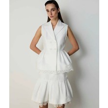 Machka Fisto Garnili Peplum Yelek MS1260007006002