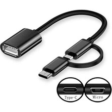 Hiltech Tüm Cihazlar Akıllı Telefon Tablet Çoklayıcı 3'ü 1 Arada Otg Adaptör|