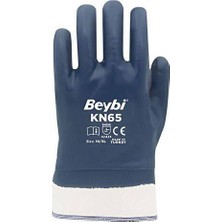 Caftra Beybi KN65 Petrolcü Mavi Şardonlu Eldiven NO10