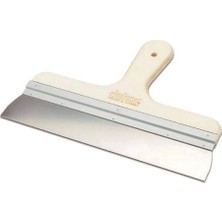 Caftra Hassan 047 Eğri Macun Ispatulası Yay Çeliği Ahşap Saplı 30 cm