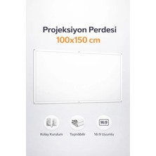 Marvielle Yüksek Çözünürlük Duvar Tipi 100X150 cm - Projeksiyon Perdesi
