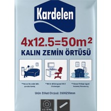 Caftra Kardelen Hışır Örtü Naylon Koruyucu Zemin ve Eşya Örtüsü 50 M²