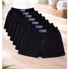 Seher Yıldızı 5'li Erkek Penye Boxer Düğmeli