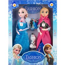Cstars Frozen Elsa Elbiseli Müzikli Büyük Boy Oyuncak Bebek Seti Kız Çocuk İçin