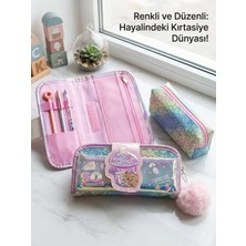 Marvielle Renkli Çok Fonksiyonlu Geniş Bölmeli , Düzenli ve Şık Tasarım - Kalem Kutusu