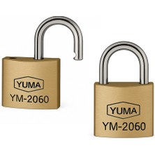Caftra Yuma YM2060 Sarı Kaplama Pirinç Asma Kilit 60 mm