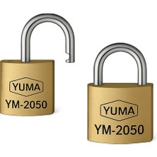 Caftra Yuma YM2050 Sarı Kaplama Pirinç Asma Kilit 50 mm