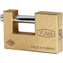 Caftra Yuma YM3068 Pirinç Gövde Kayar Milli Asma Kilit 68 mm