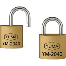 Caftra Yuma YM2040 Sarı Kaplama Pirinç Asma Kilit 40 mm