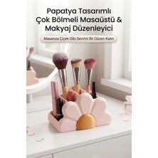 Marvielle Pastel Pembe Çok Bölmeli Makyaj Organizeri, Şık ve Fonksiyonel Tasarım - Makyaj & Takı Organizeri