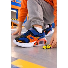 Muggo Drift Garaj Tabanlı Çift Metal Arabalı Cırtlı ve Bağcıklı Günlük Erkek Çocuk Sneaker Spor Ayakkabı