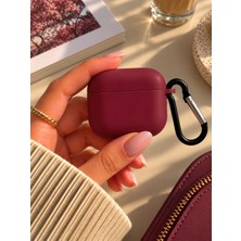 bbtech Airpods 4 / 5 Uyumlu Sert Silikon Kılıf, Kadife Iç Yüzeyli, Askı Aparatlı Koruyucu Kılıf