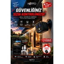 Neffo 4K WiFi Mini Güvenlik Kamerası – Uzaktan Canlı İzleme – Manyetik Taban – SD Kart Hediyeli