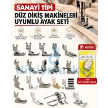 dm dikişmarket Tüm Sanayi Tipi Düz Dikiş Makinalarına Uyumludur 19 Parça Ayak Seti - G20 Mıktanıs Hediyeli