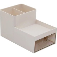 Marvielle Pratik Plastik Makyaj ve Takı Organizeri, 16X9.5CM, Çok Bölmeli, Çok Amaçlı - Makyaj & Takı Organizeri