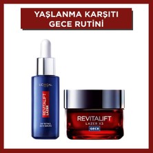 L'Oréal Paris Revitalift Lazer 30 ml Saf Retinol Gece Serumu ve Yoğun Gece Bakım Kremi Yaşlanma Karşıtı Etki