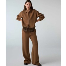 İpekyol Kontrast Ekose Bel Pantolon IW6260003158027