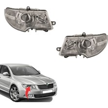 Wisco Skoda Super B Sağ-Sol Set Far Lambası 2007-2012