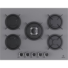 Narte NT-CG20070S Ankastre Cam Ocak, Gri Renk, 70 cm