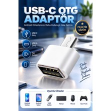 Usb-C Otg Adaptör Type-C To USB 2.0 Dönüştürücü Android Telefon Tablet Uyumlu