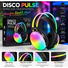 Blue Team MSL580 Rgb Işıklı Kafa Üstü Bluetooth Kulaklık