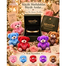 Semtim Kuyumculuk Sertifikalı 316L Çelik Kalp Uçlu Yılan Zincir Gold Bileklik & Kalpli Ayıcık Premium Hediye Seti Altın Sertifikalı, Özel Kutulu, Hediye Paketli