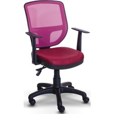 Megasit Flash Çalışma/toplantı Koltuğu Pembe Plastik Ayak