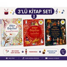 Eolo Yayıncılık Hikâye Orkestrası Bir Günde Dört Mevsim & Fındıkkıran & Dünyanın Tüm Müzikleri 3'lü Sesli Kitap Seti 4-7 Yaş