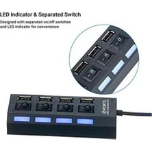 Hiltech 4 Port USB Çoğaltıcı , Windows, Mac, Linux ve Diğer Işletim Sistemleri ile Uyumlu