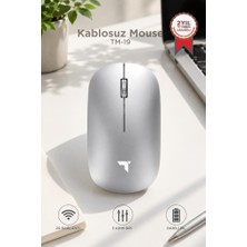 Torima Mouse Çift Modlu Sessiz Kablosuz Fare TM19 Gümüş