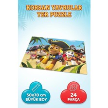 Farbu Oyuncak Pav Patrol Pirate Pups 24 Parça Yer Puzlle 50X70 cm Çocuk Oyuncak Yapboz