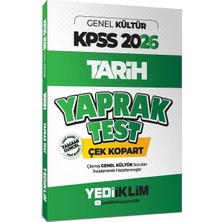 Yediiklim Yayınları 2026 Kpss Ags Kültür Tarih Çek Kopart Yaprak Test