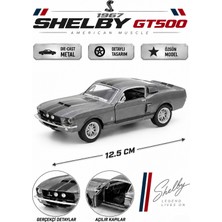 Giffy Oyuncak 1967 Shelby GT500 Die-Cast Metal Model Araba 12,5 cm Açılır Kapılı Klasik Spor Araba