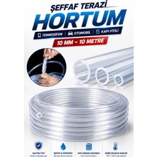Marvielle Şeffaf Terazi Hortumu 10M, Otomobil Termosifon Kapı Fitili 10 mm - Ölçüm Cihazı