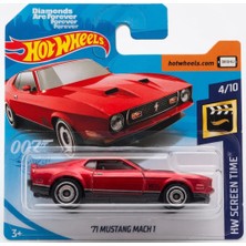 Hot Wheels '71 Mustang Mach 1 - Kırmızı - 2019 - FYC92 - James Bond