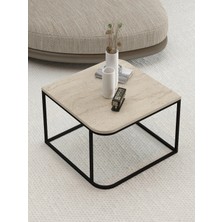 Quattro Home Bej Kare Orta Sehpa 65 cm