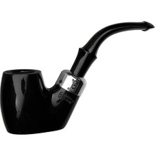 Marvielle Şeffaf Akrilik Saplı, Standart Ebony 304 9mm , Filtreli, Şık Tasarım - Pipo