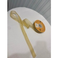 Quattro Home Yazılı Şeffaf Kurdele - Açık Sarı